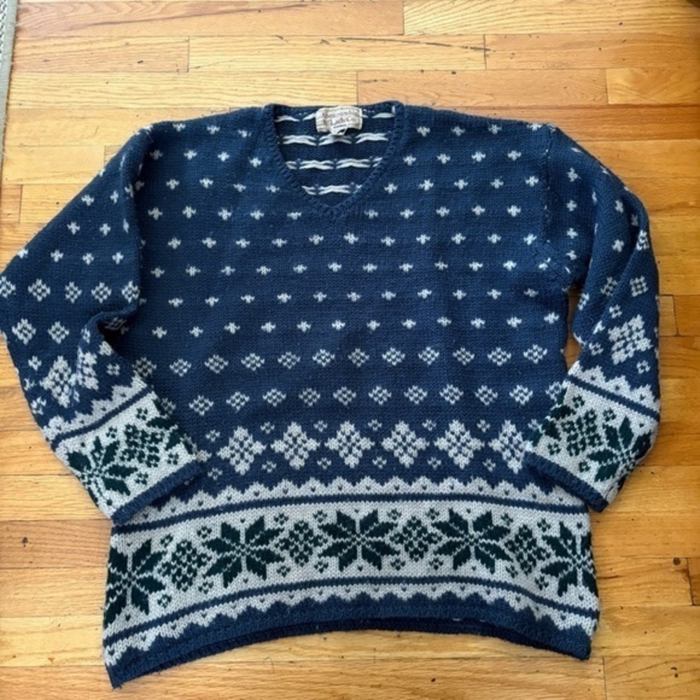 Mens Vintage Abercrombie Wool Sweater Size Medium